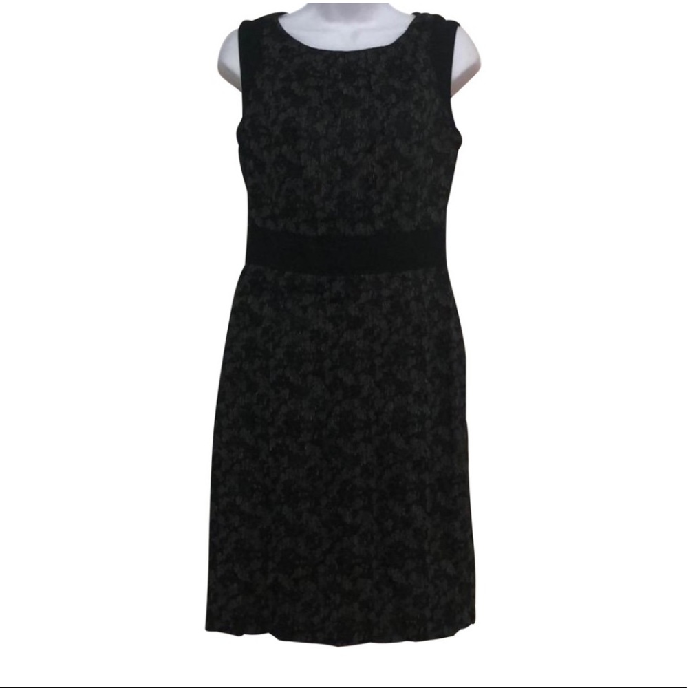 Classiques Entier Black/Gray Woven Linen Dress - Picture 1 of 7
